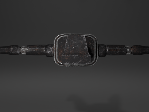 Old Damaged Robot PBR Low-Poly GameReady Model 3D मॉडल