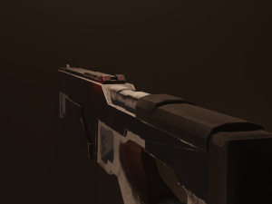 SCI-Fi Modern Rifle Low-Poly PBR GameReady 3D Модель