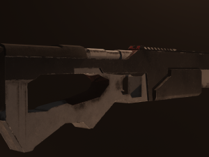 SCI-Fi Modern Rifle Low-Poly PBR GameReady 3D Модель