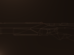 SCI-Fi Modern Rifle Low-Poly PBR GameReady 3D Модель