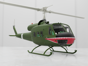 Huey Helicopter 3D 模型