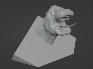 Monstrous Hippopotamus 3D Print Model