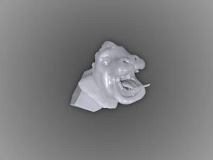 Monstrous Hippopotamus 3D Print Model