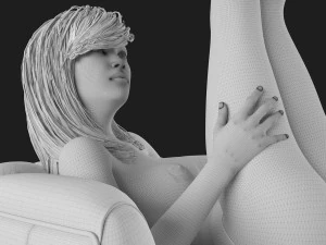 Sexy Phone Holder 3D Print Model
