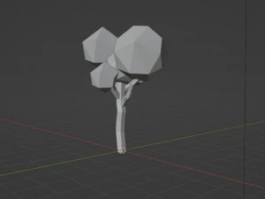 Low poly tree 3D Model