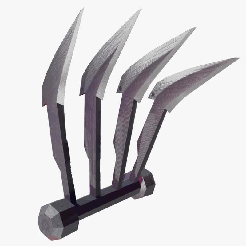 STEEL CLAWS- METAL CLAWS 3D Model .c4d .max .obj .3ds .fbx .stl .blend 