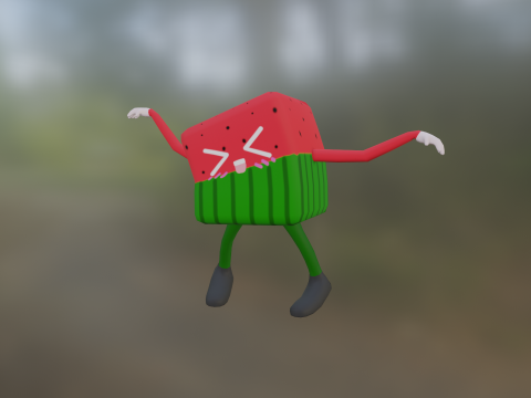 CUBIC WATERMELON 3D 模型