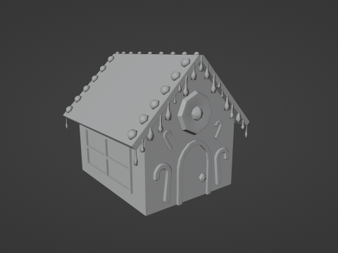 CHRISTMAS GINGERBREAD HOUSE 3D Model
