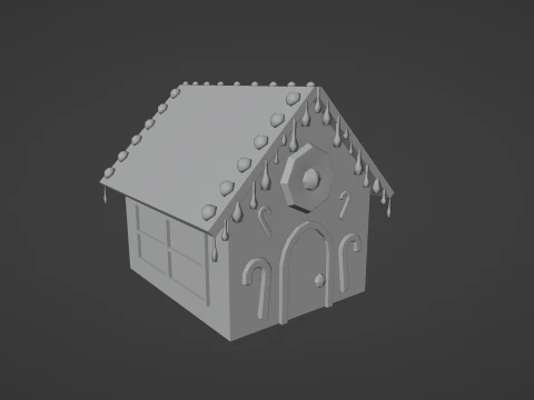 CHRISTMAS GINGERBREAD HOUSE 3D Model