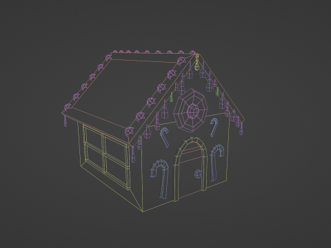 CHRISTMAS GINGERBREAD HOUSE 3D Model
