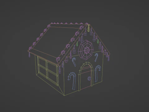 CHRISTMAS GINGERBREAD HOUSE 3D Model