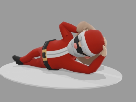SANTA CLAUS CHILL CHRISTMAS CHARACTER 3D Model