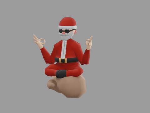 SANTA CLAUS CHILL CHRISTMAS CHARACTER 3D Model