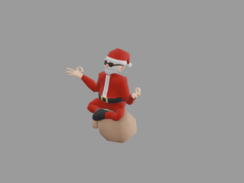 SANTA CLAUS CHILL CHRISTMAS CHARACTER 3D Model