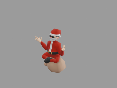 SANTA CLAUS CHILL CHRISTMAS CHARACTER 3D Model
