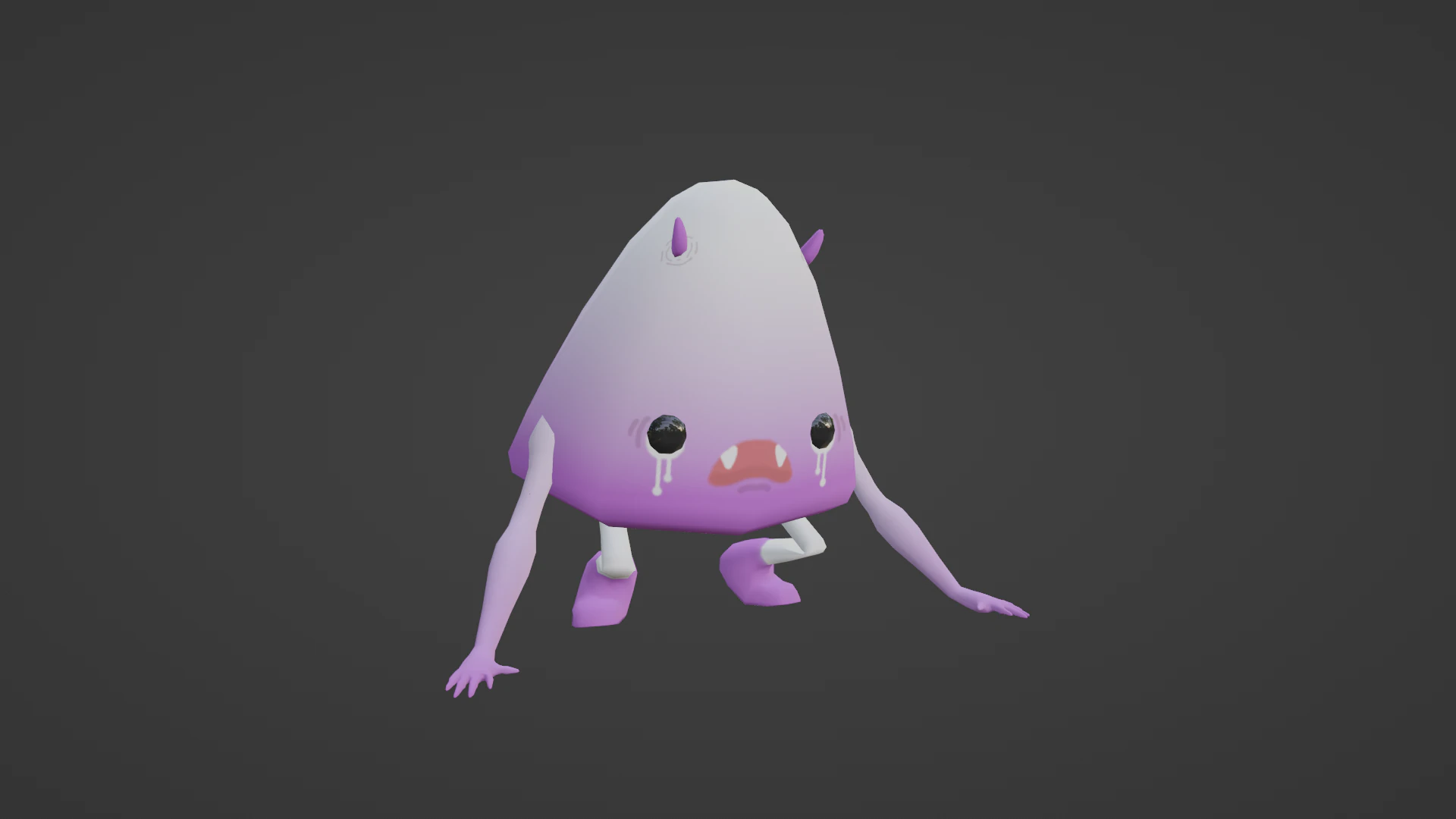 LITTLE KAWAII MONSTER READY TO USE 3D Model .c4d .max .obj .3ds .fbx .stl .blend 