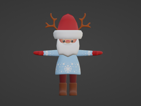 SANTA CLAUS READY TO USE 3D Model