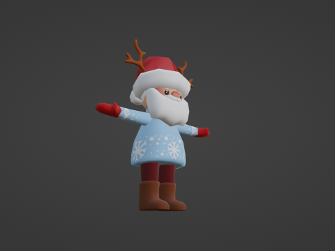 SANTA CLAUS READY TO USE 3D Model