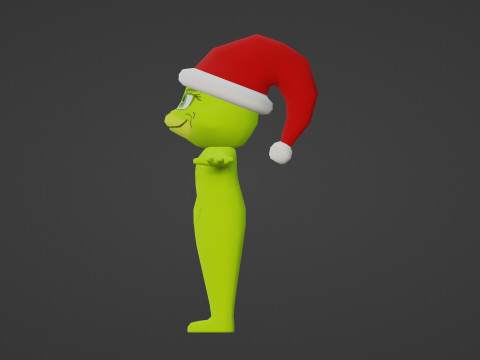 READY TO USE ANIMATED GRINCH 3D Model