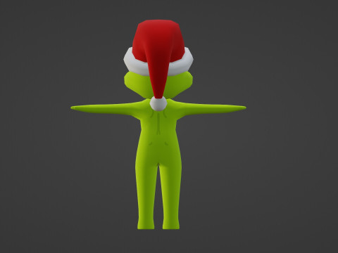 READY TO USE ANIMATED GRINCH 3D Model