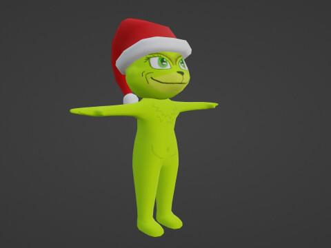 READY TO USE ANIMATED GRINCH 3D Model