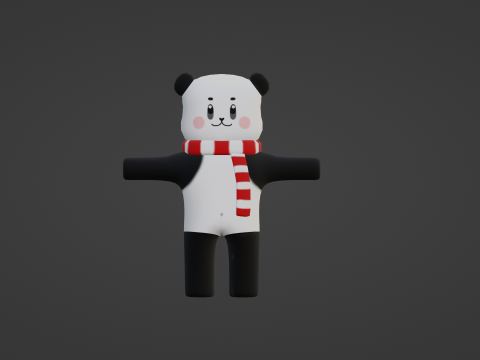 PACK OF 3 CUTE ANIMATED BEARS 3D Model