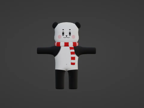 CONFEZIONE DA 3 CARINI ORSETTI ANIMATI Modello 3D