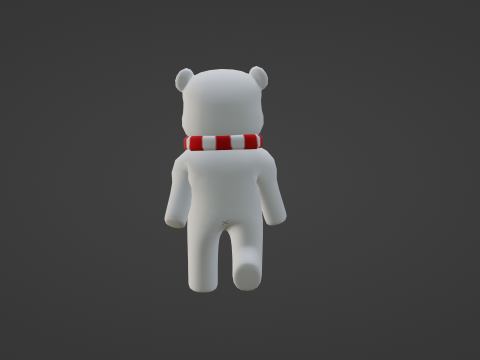 PACK OF 3 CUTE ANIMATED BEARS Model 3D