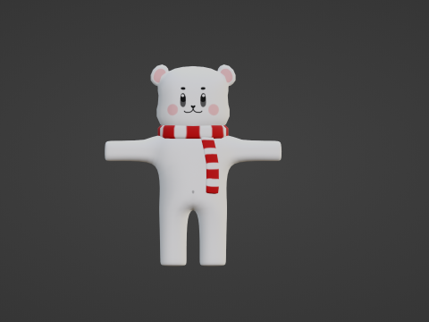 PACK OF 3 CUTE ANIMATED BEARS Model 3D