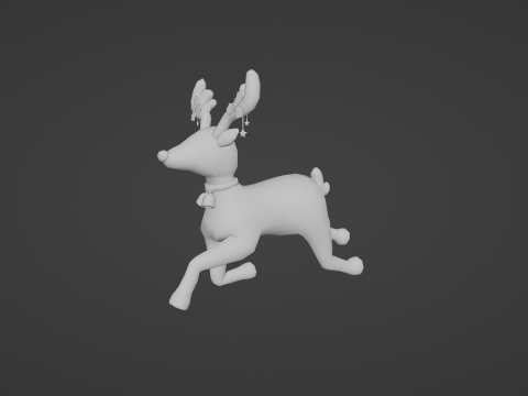 CUTE CHRISTMAS REINDEER READY TO USE Modello 3D