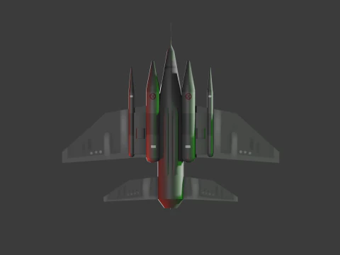 ВОЄННИЙ ЛІТАК LOWPOLY 3D Модель