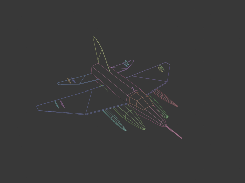 LOWPOLY WAR PLANE Modelo 3D
