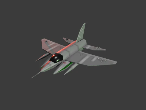 LOWPOLY WAR PLANE 3D Model