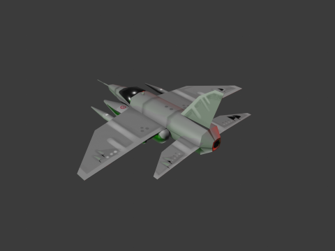 LOWPOLY WAR PLANE Modelo 3D