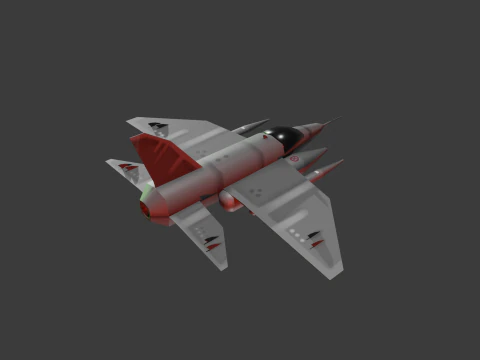 LOWPOLY WAR PLANE 3D Model