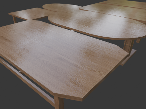 8 REALISTIC TABLES COLLECTION 3D Model