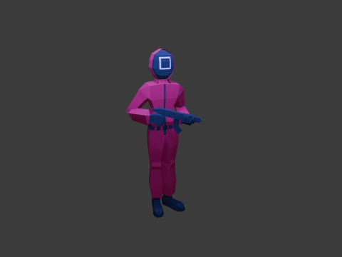 SQUID GAME GUARD 3D Model