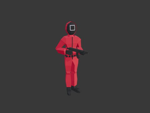 SQUID GAME GUARD 3D Model