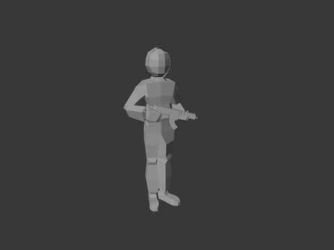 SQUID GAME GUARD 3D Model