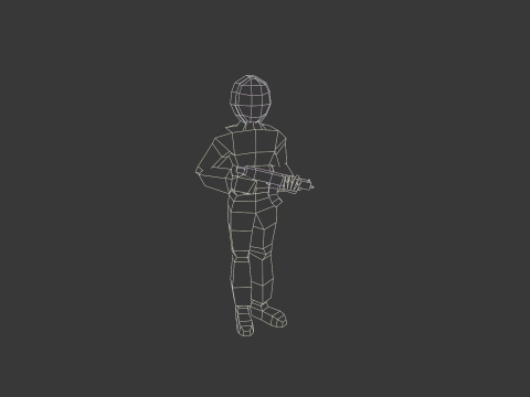 SQUID GAME GUARD 3D Model