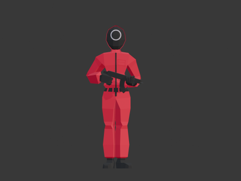 SQUID GAME GUARD 3D Model