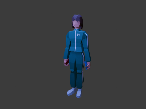 SQUID GAME PLAYER Modello 3D