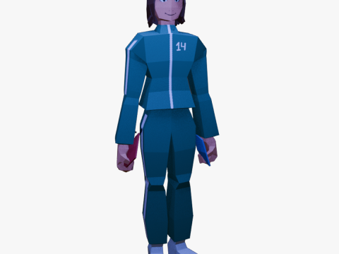 SQUID GAME PLAYER Modello 3D