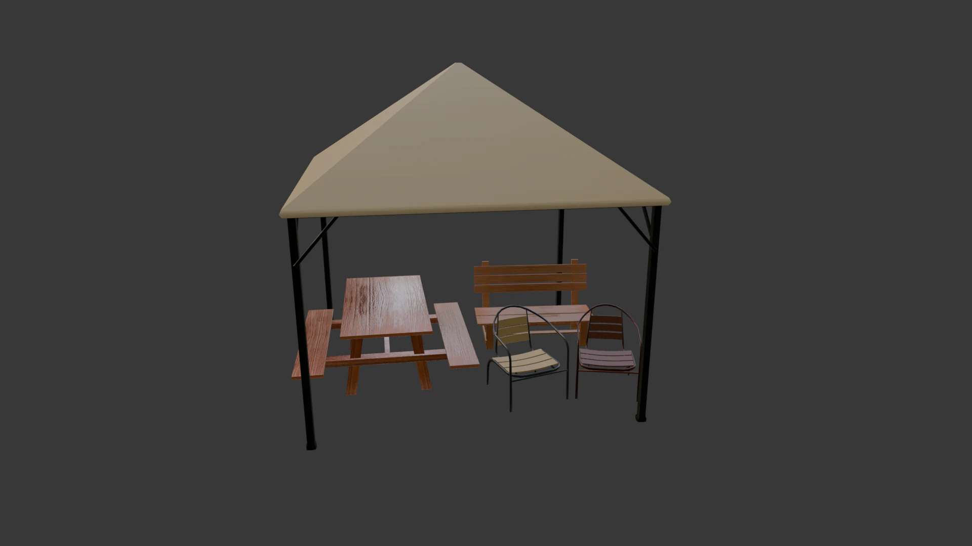 PACOTE DE MÓVEIS EXTERIORES Modelo 3D .c4d .max .obj .3ds .fbx .stl .blend