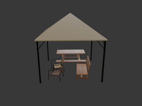 PACOTE DE M&Oacute;VEIS EXTERIORES Modelo 3D