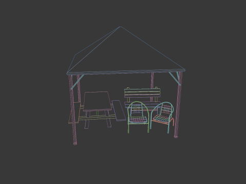OUTDOOR FURNITURE PACK Modelo 3D