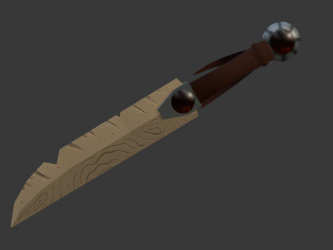 LOWPOLY NATIVE KNIFE 3D Model