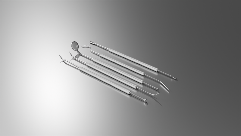 DENTAL TOOLS 3D Model .c4d .max .obj .3ds .fbx .stl .blend