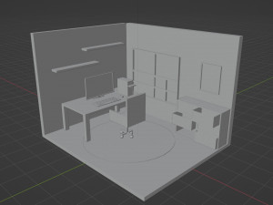 Computer Room Basic Model 3Dプリントモデル