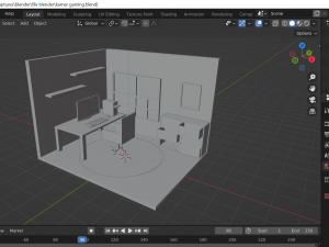 Computer Room Basic Model 3Dプリントモデル